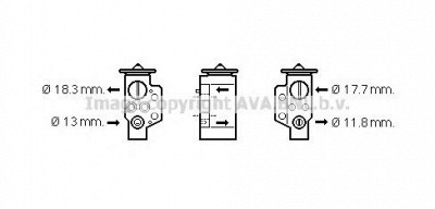 AVA QUALITY COOLING vw1311 -  Расширительный клапан, кондиционер